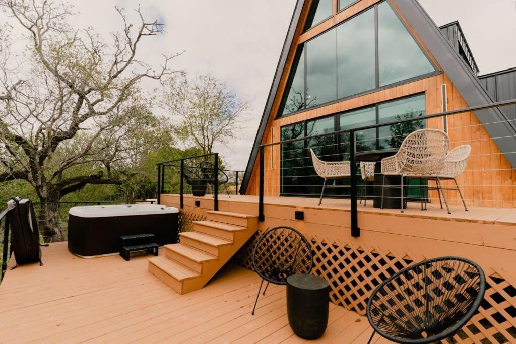 The Pedernales A-Frame Villa Fredericksburg Eksteriør billede